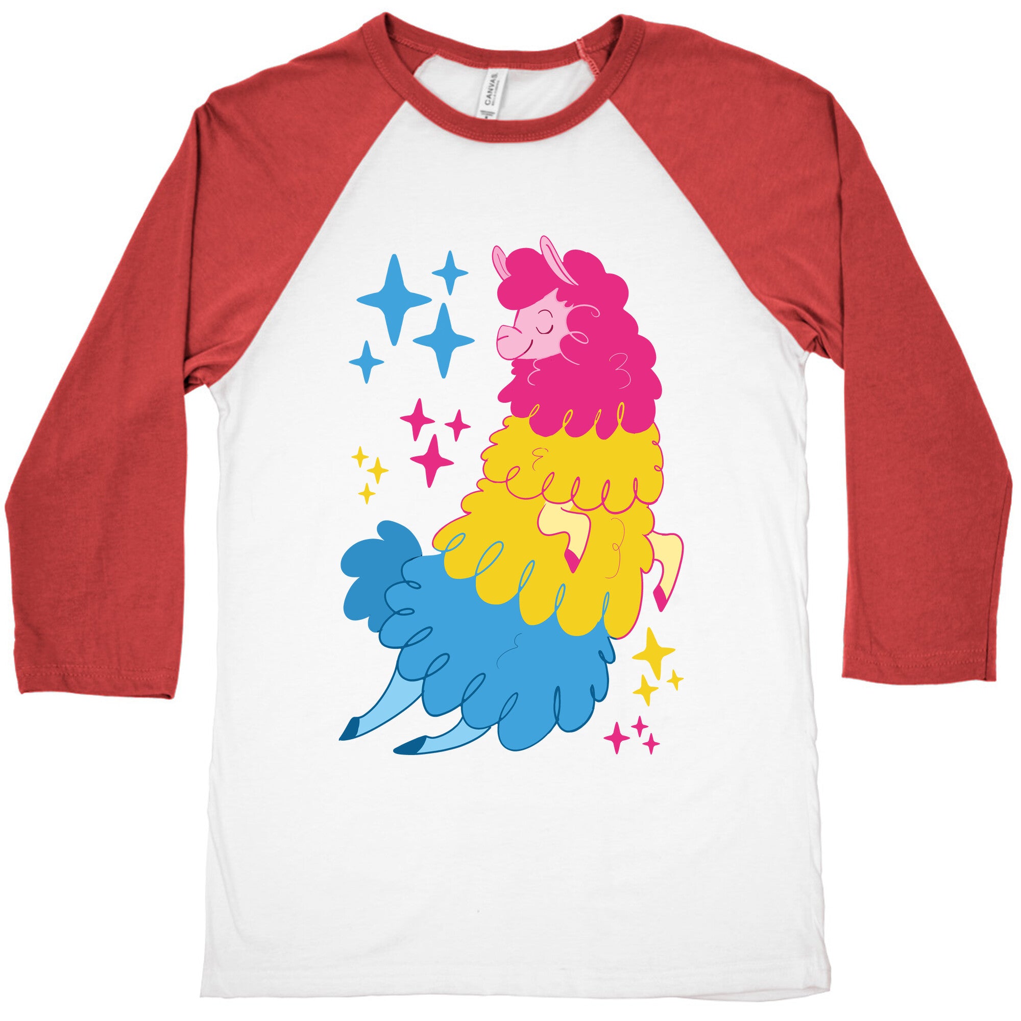 Pansexual Llama Baseball Tee