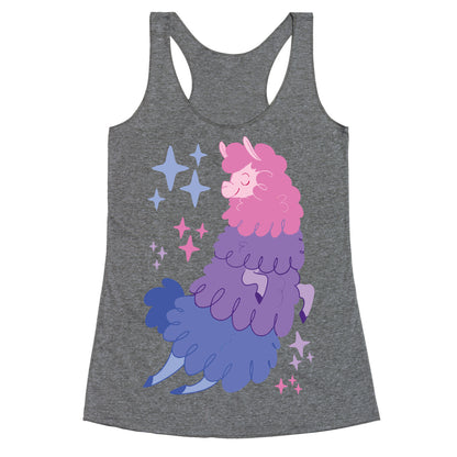 Bisexual Llama Racerback Tank