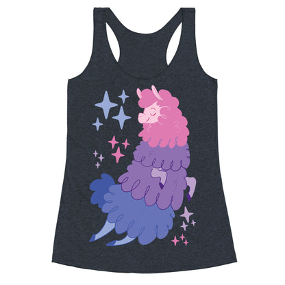 Bisexual Llama Racerback Tank