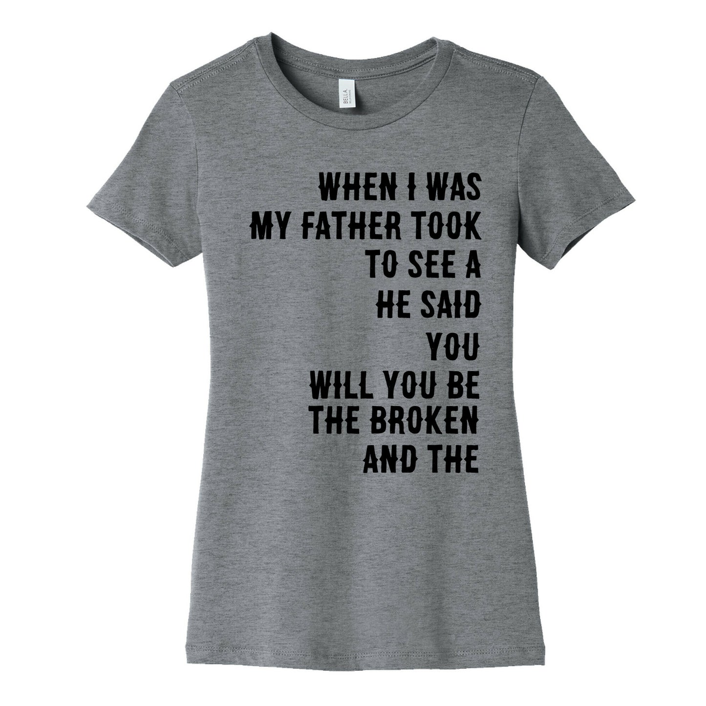 When I Was a Young Boy (1 of 2 pair) Women's Cotton Tee