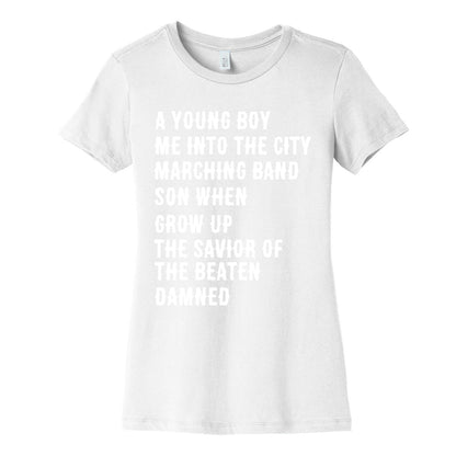 When I Was a Young Boy (1 of 2 pair) Women's Cotton Tee