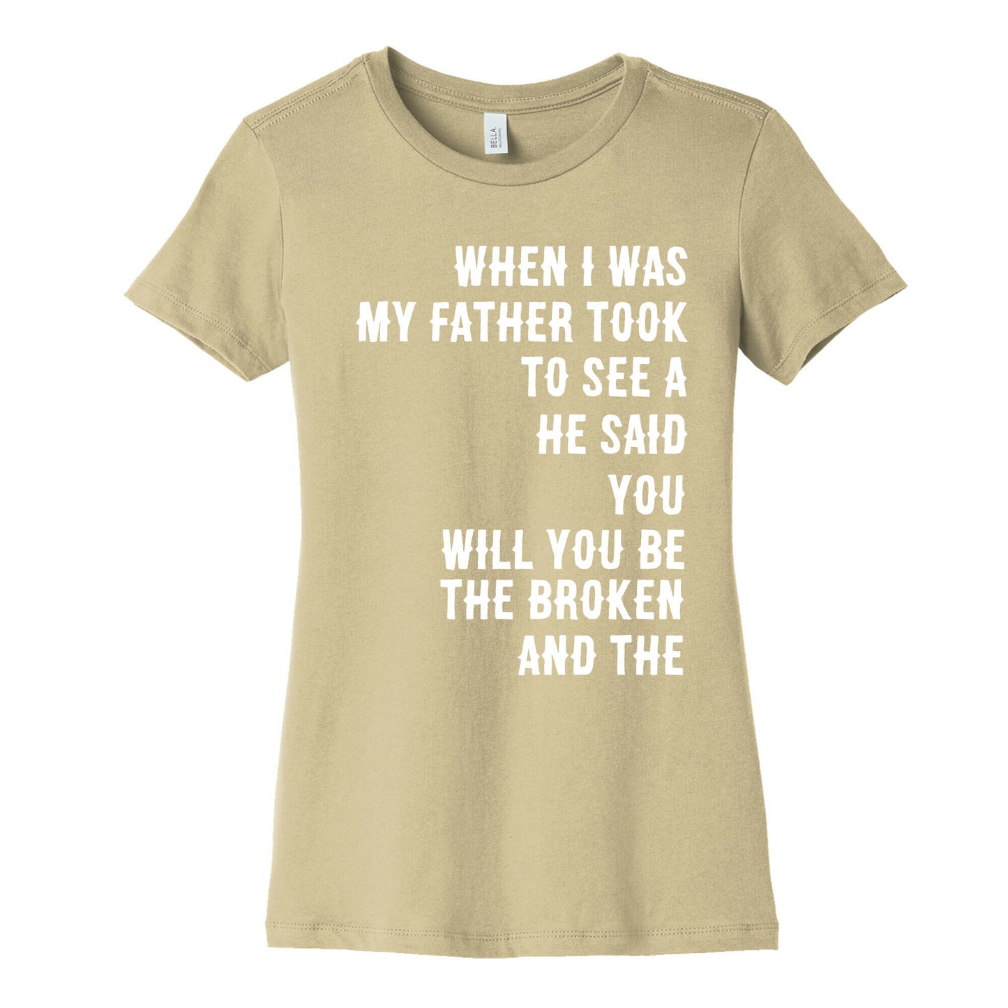 When I Was a Young Boy (1 of 2 pair) Women's Cotton Tee