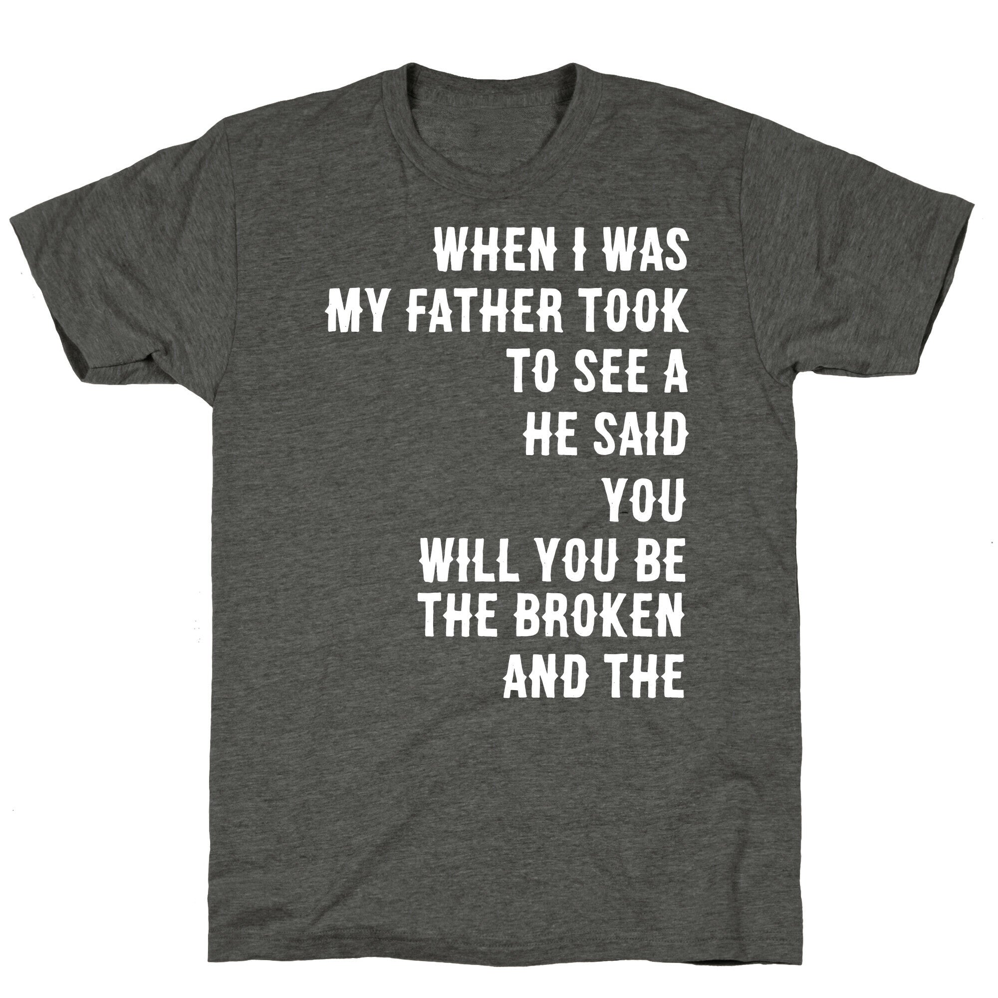 When I Was a Young Boy (1 of 2 pair) Unisex Triblend Tee
