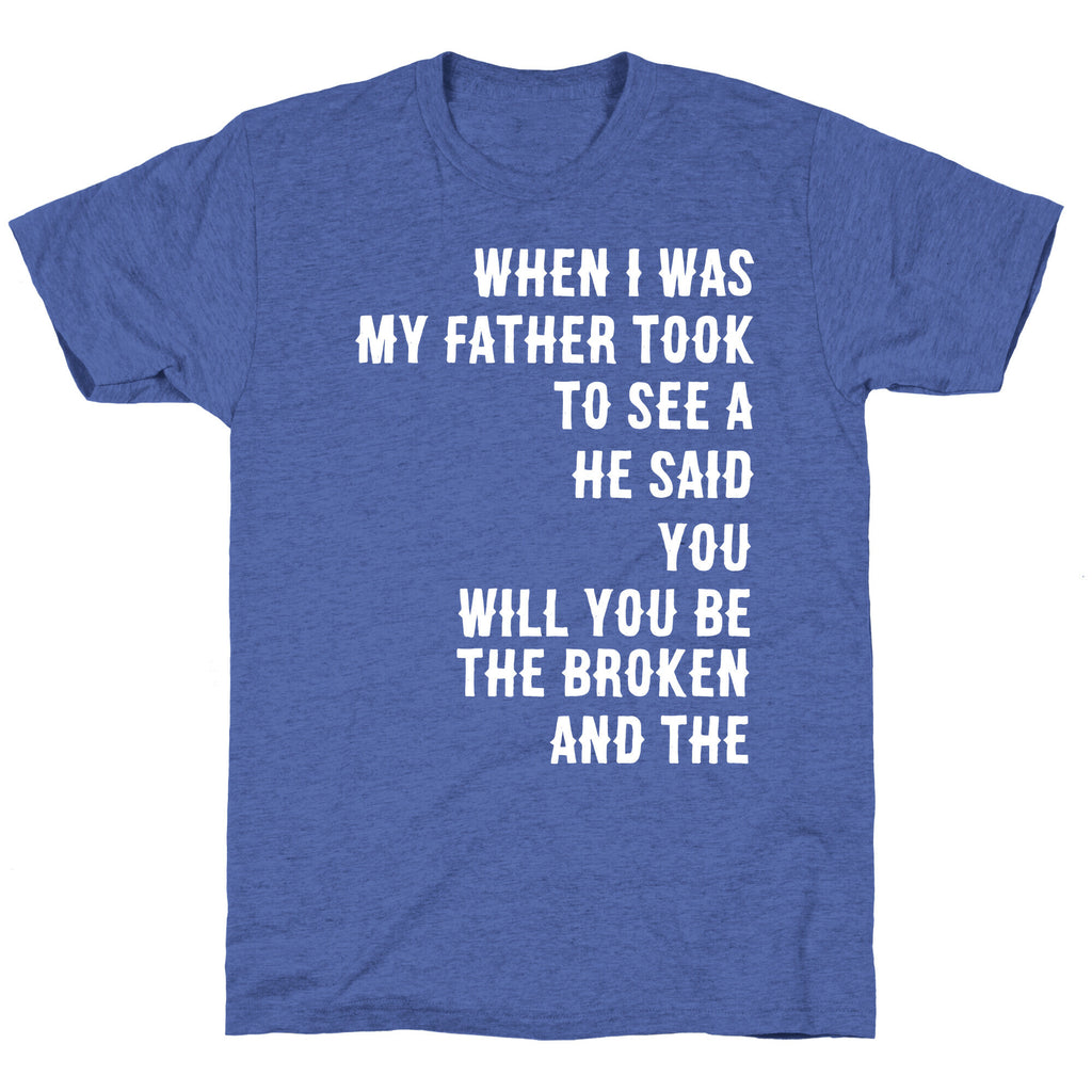 When I Was a Young Boy (1 of 2 pair) Unisex Triblend Tee