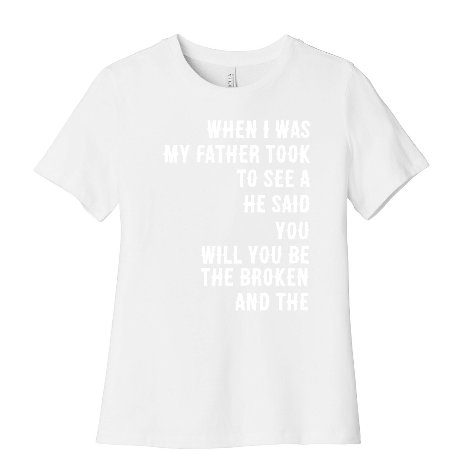 When I Was a Young Boy (1 of 2 pair) Women's Cotton Tee