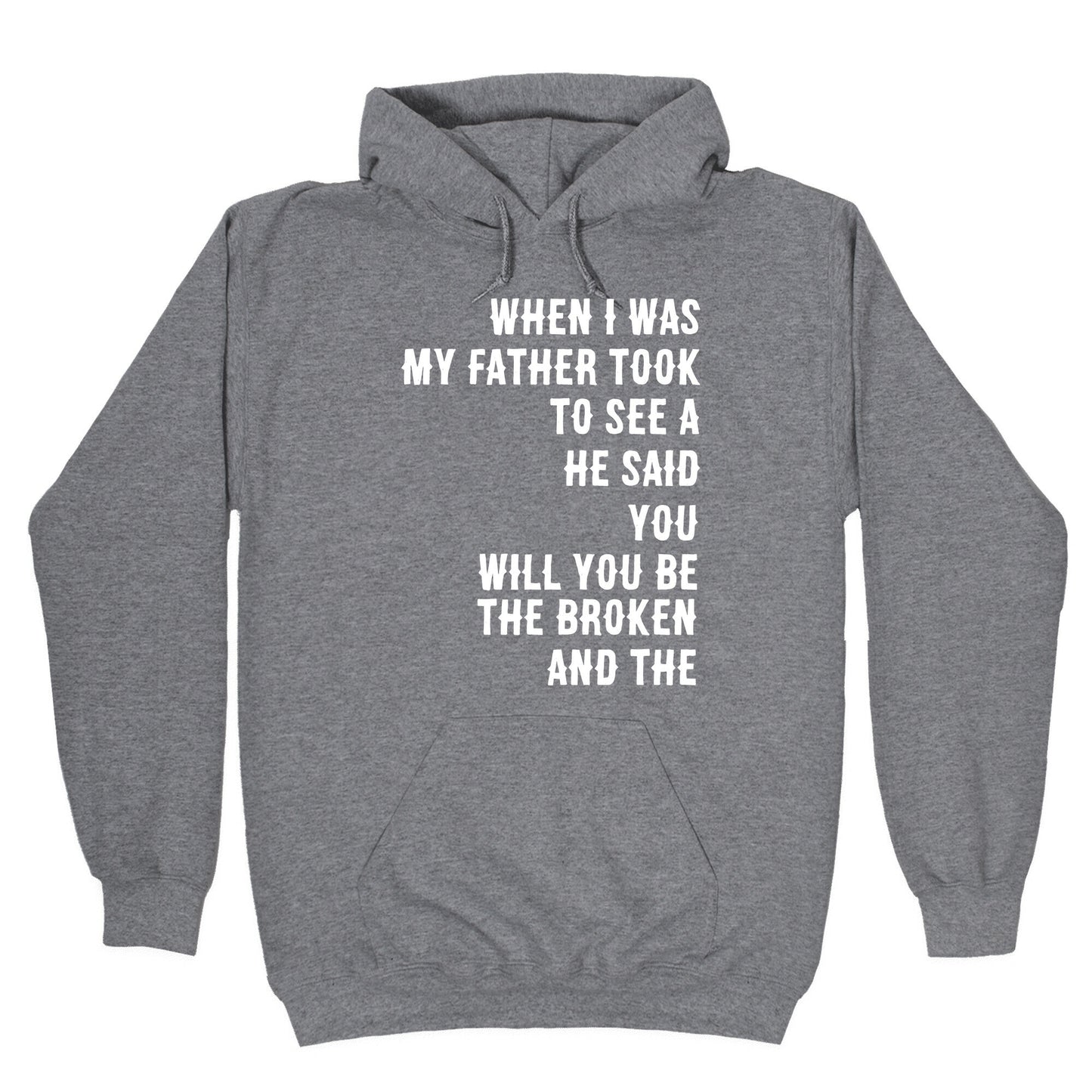 When I Was a Young Boy (1 of 2 pair) Hoodie