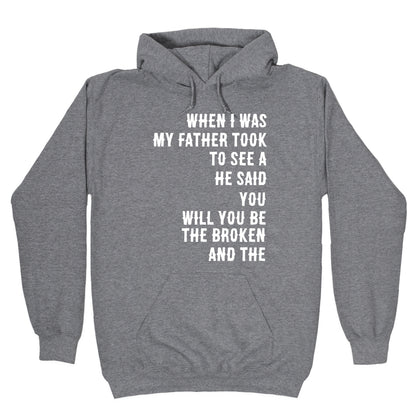 When I Was a Young Boy (1 of 2 pair) Hoodie