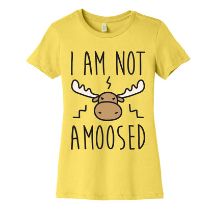 I Am Not Amoosed Women's Cotton Tee