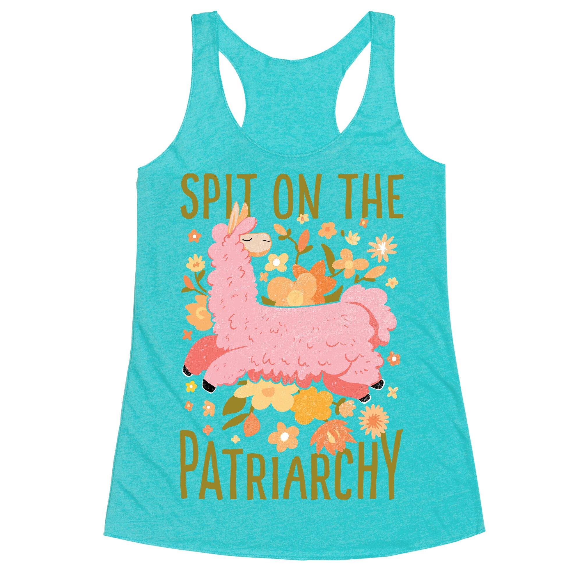 Spit on The Patriarchy Racerback Tank