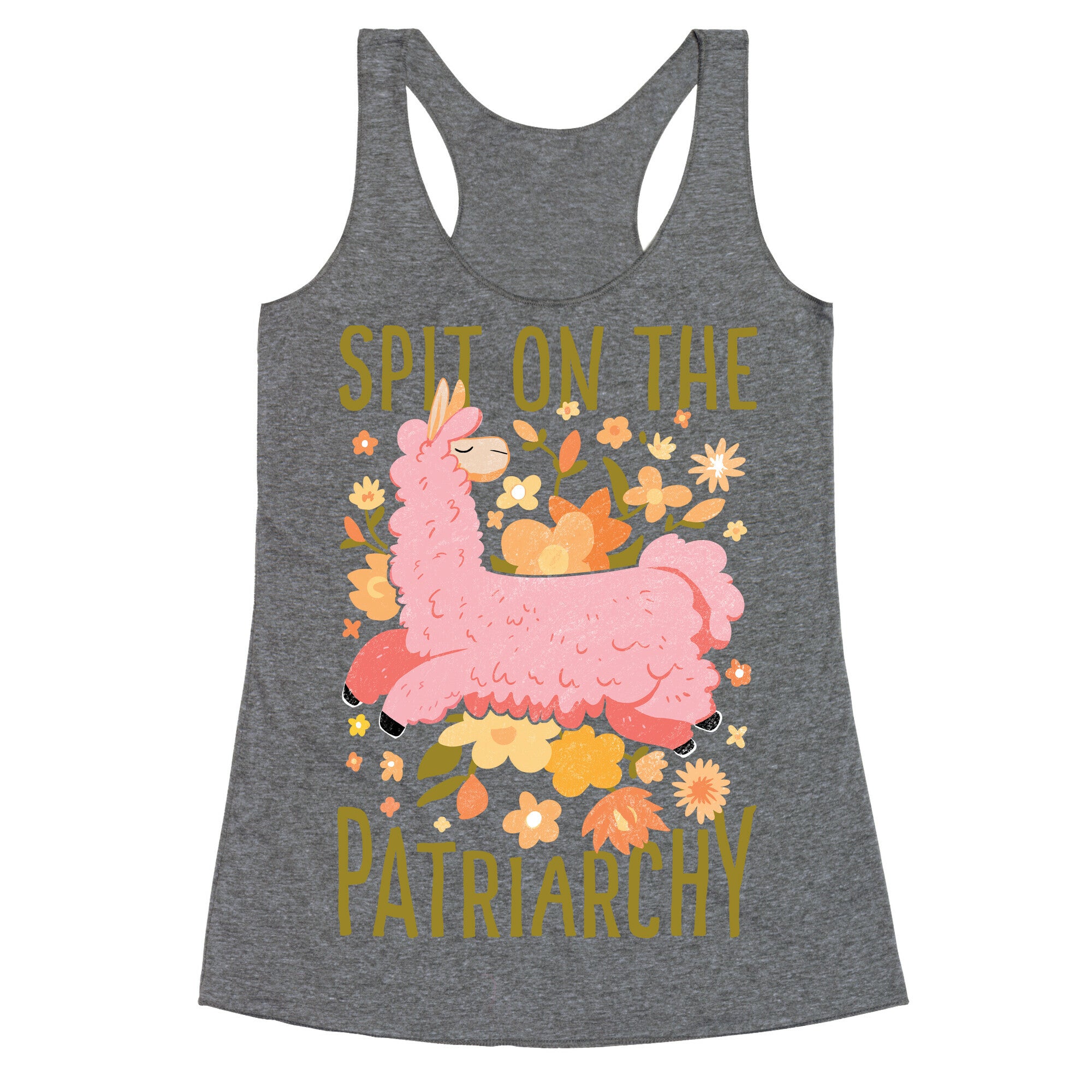 Spit on The Patriarchy Racerback Tank