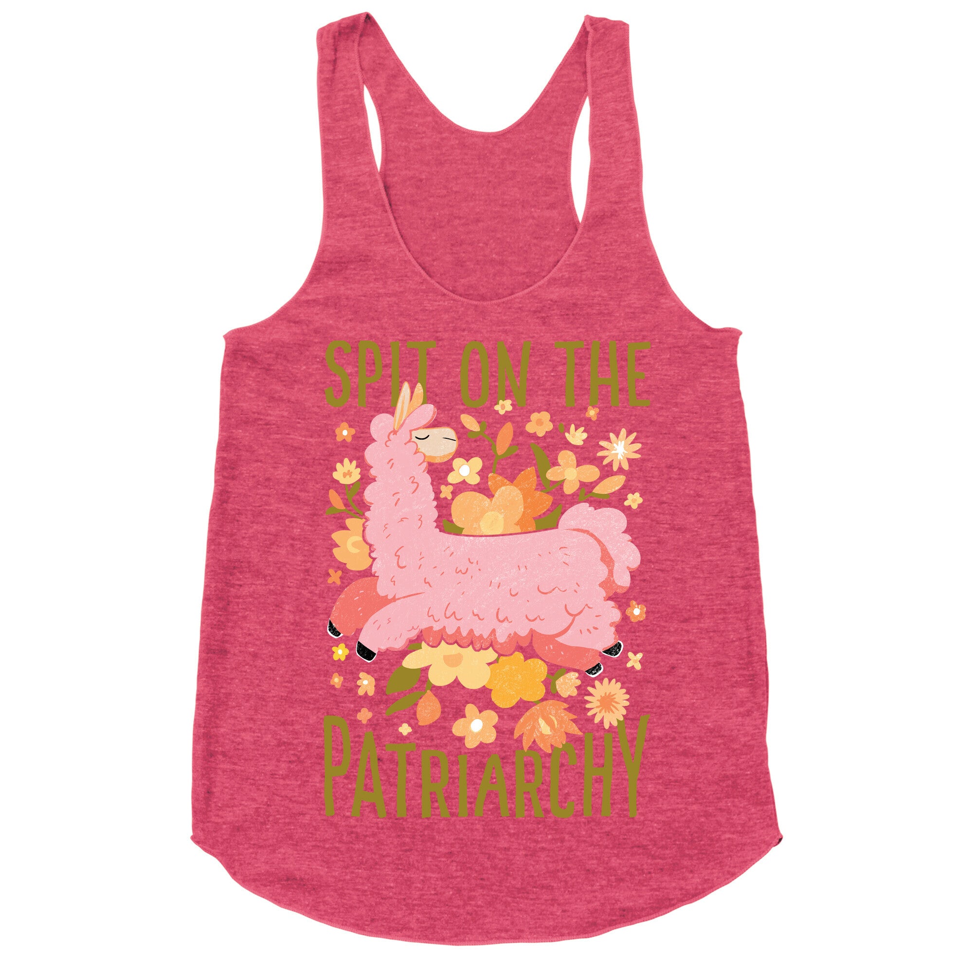 Spit on The Patriarchy Racerback Tank