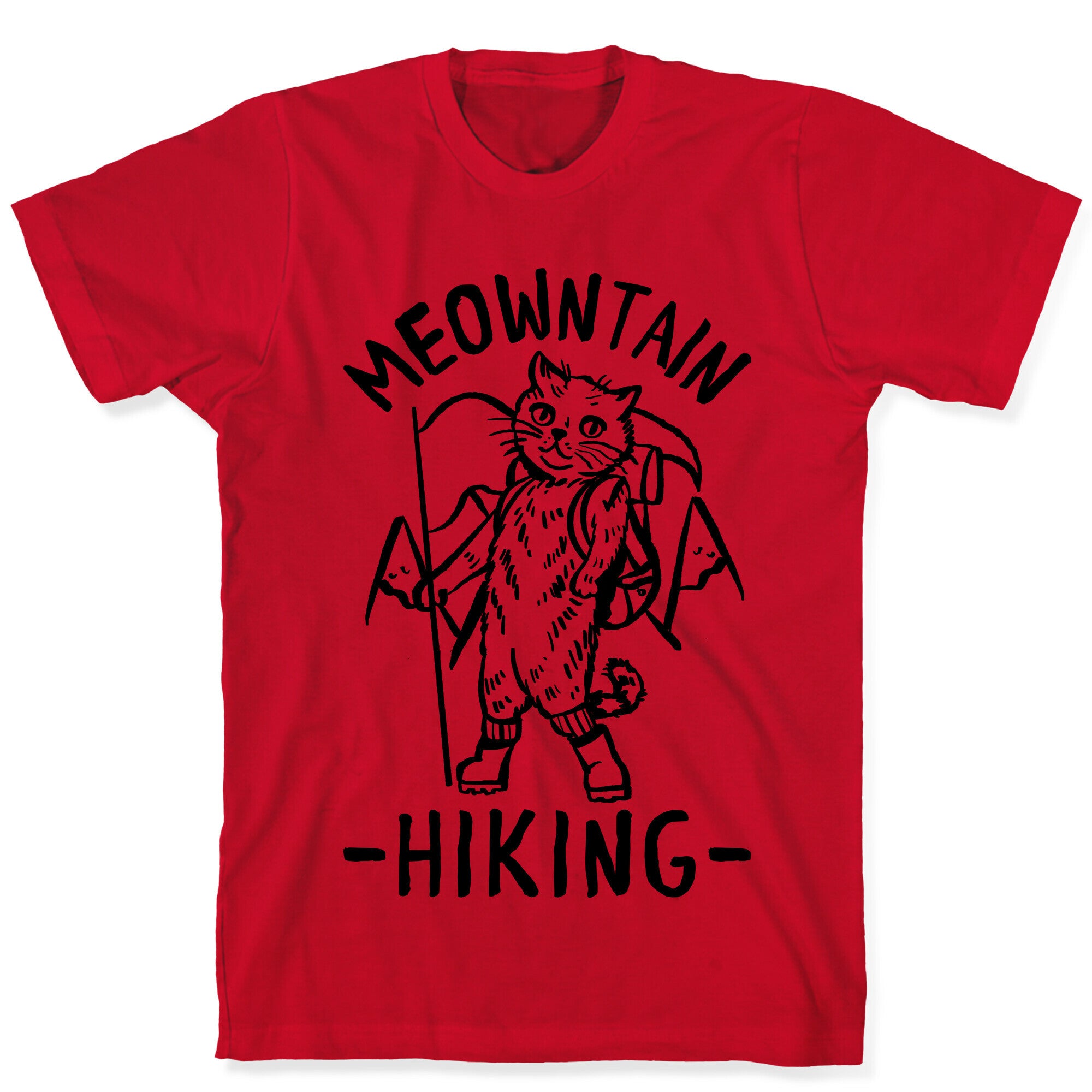 Meowntain Hiking Cat T-Shirt