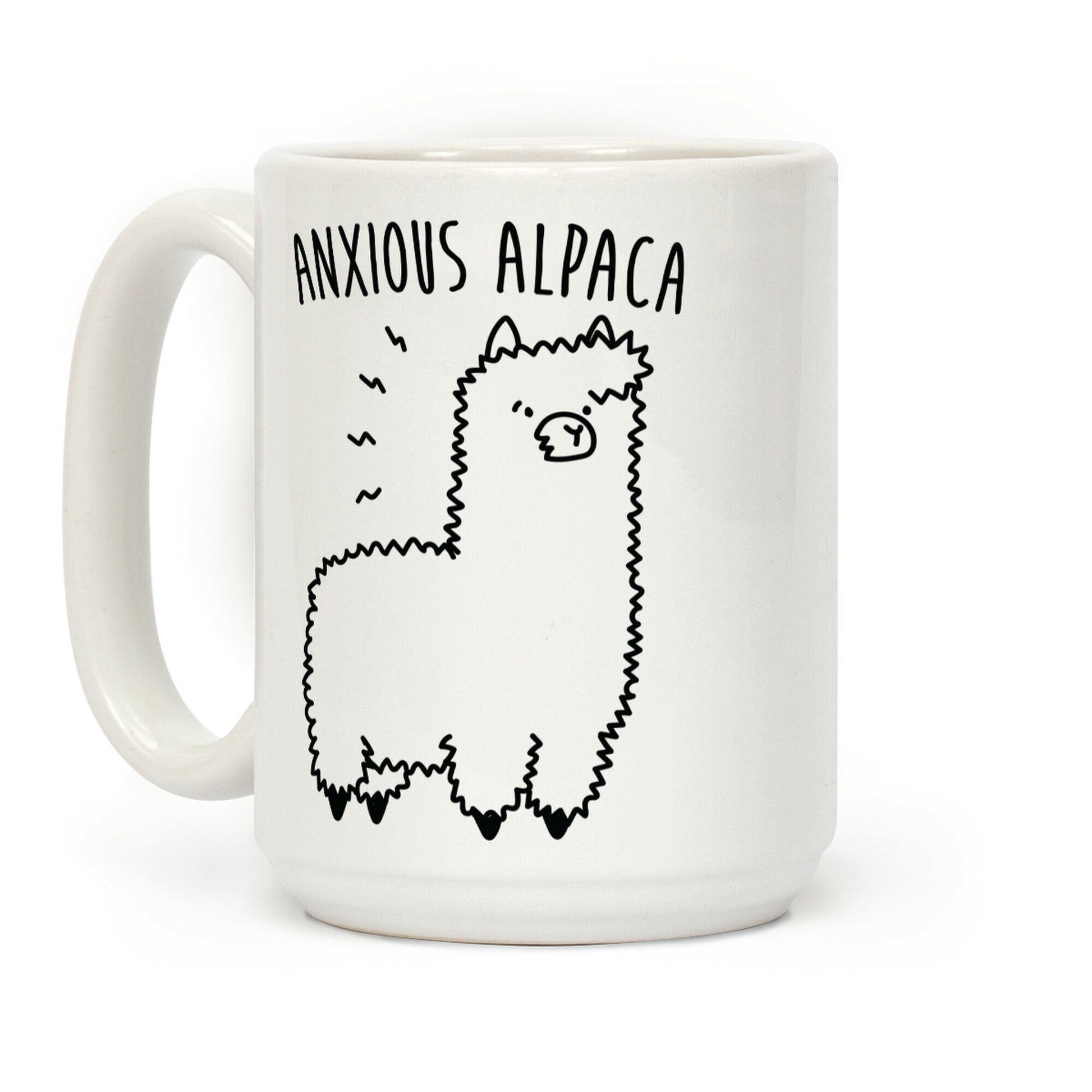 Anxious Alpaca Coffee Mug