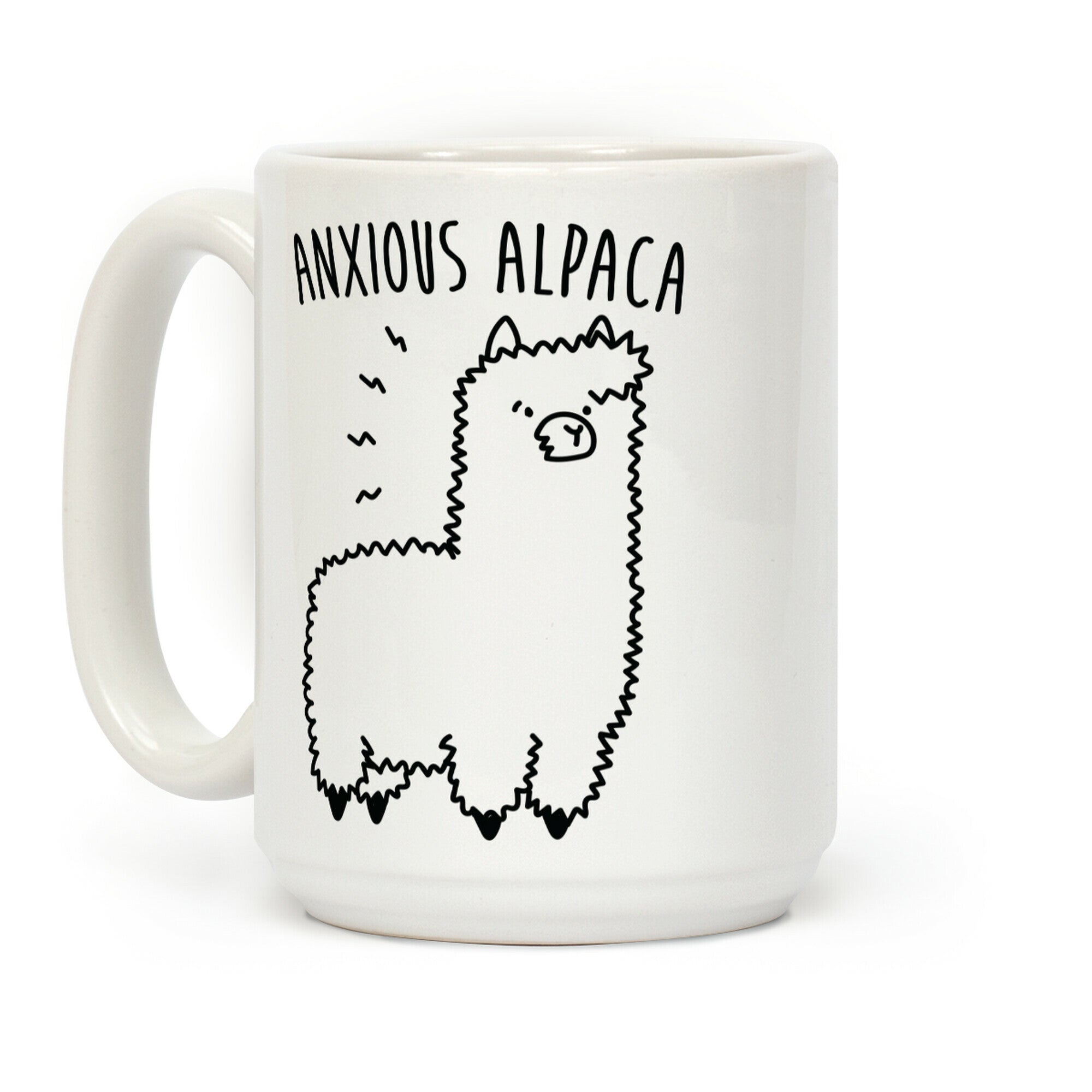Anxious Alpaca Coffee Mug
