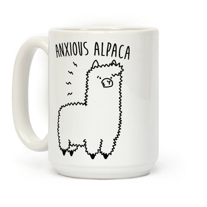 Anxious Alpaca Coffee Mug