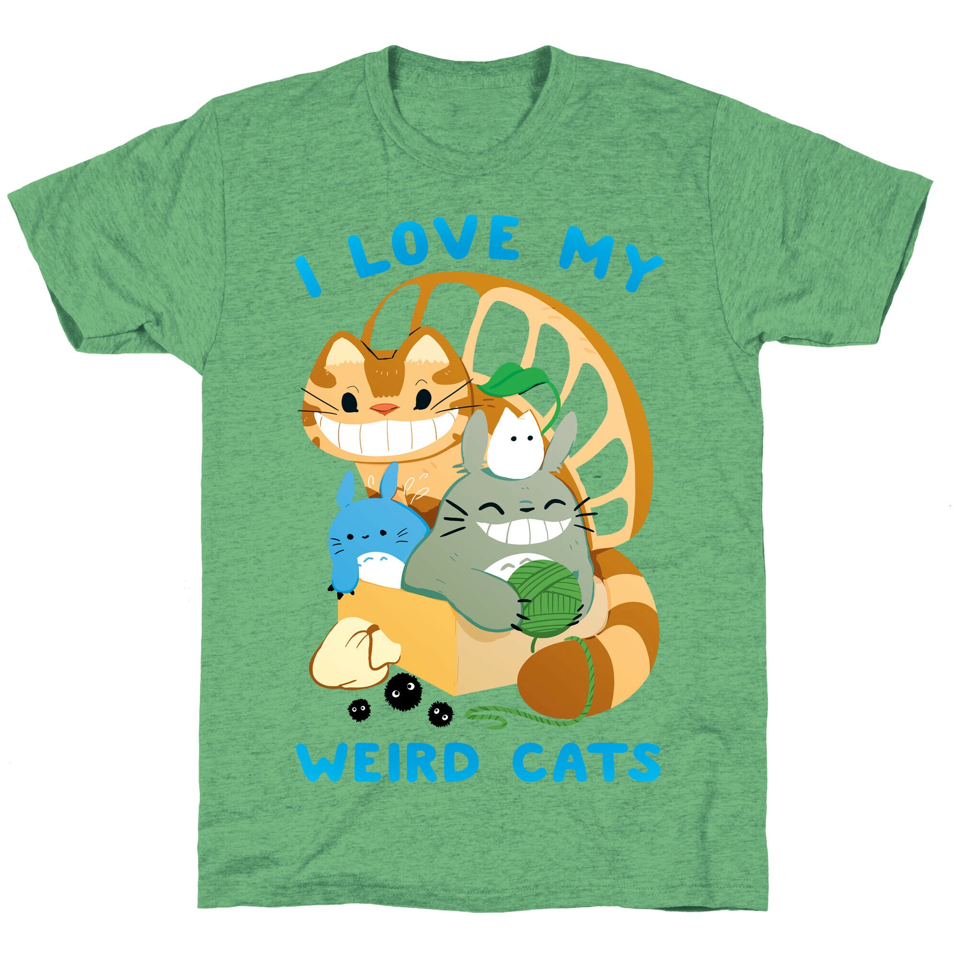 I love my weird cats Unisex Triblend Tee