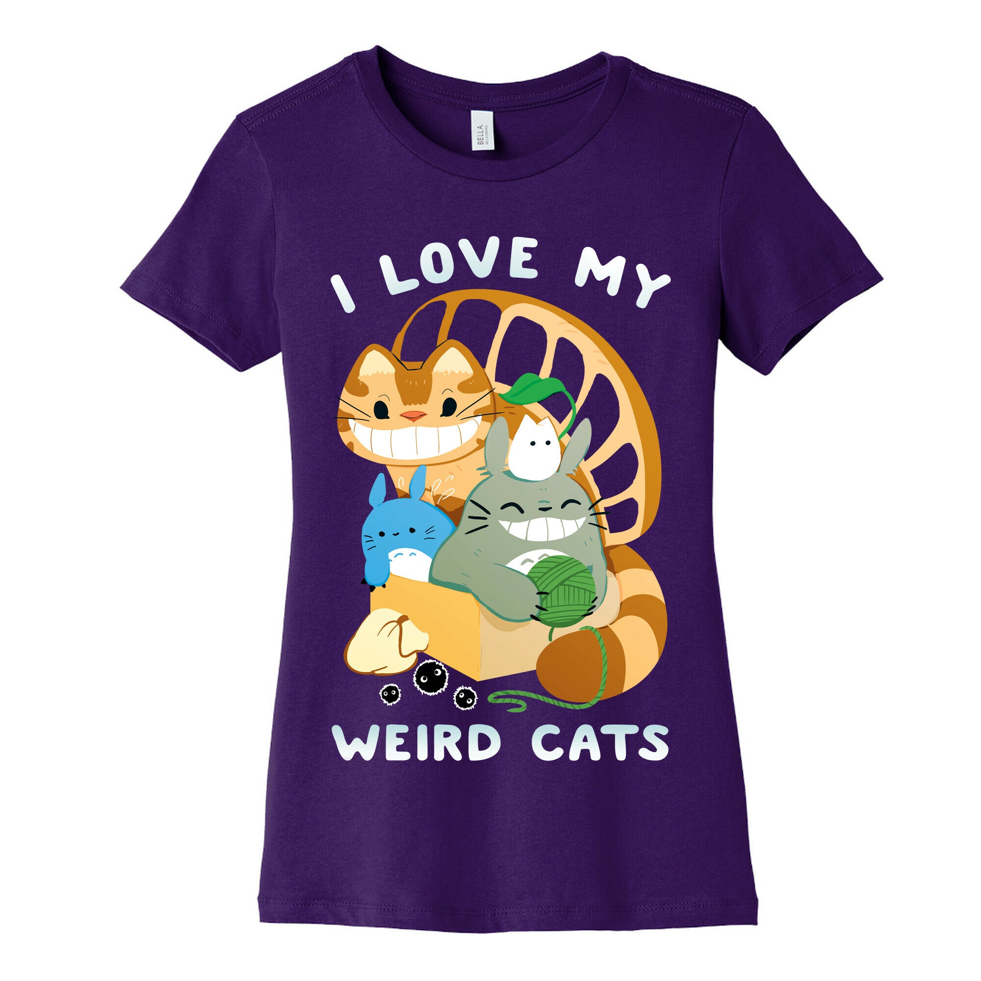 I love my weird cats Women's Cotton Tee
