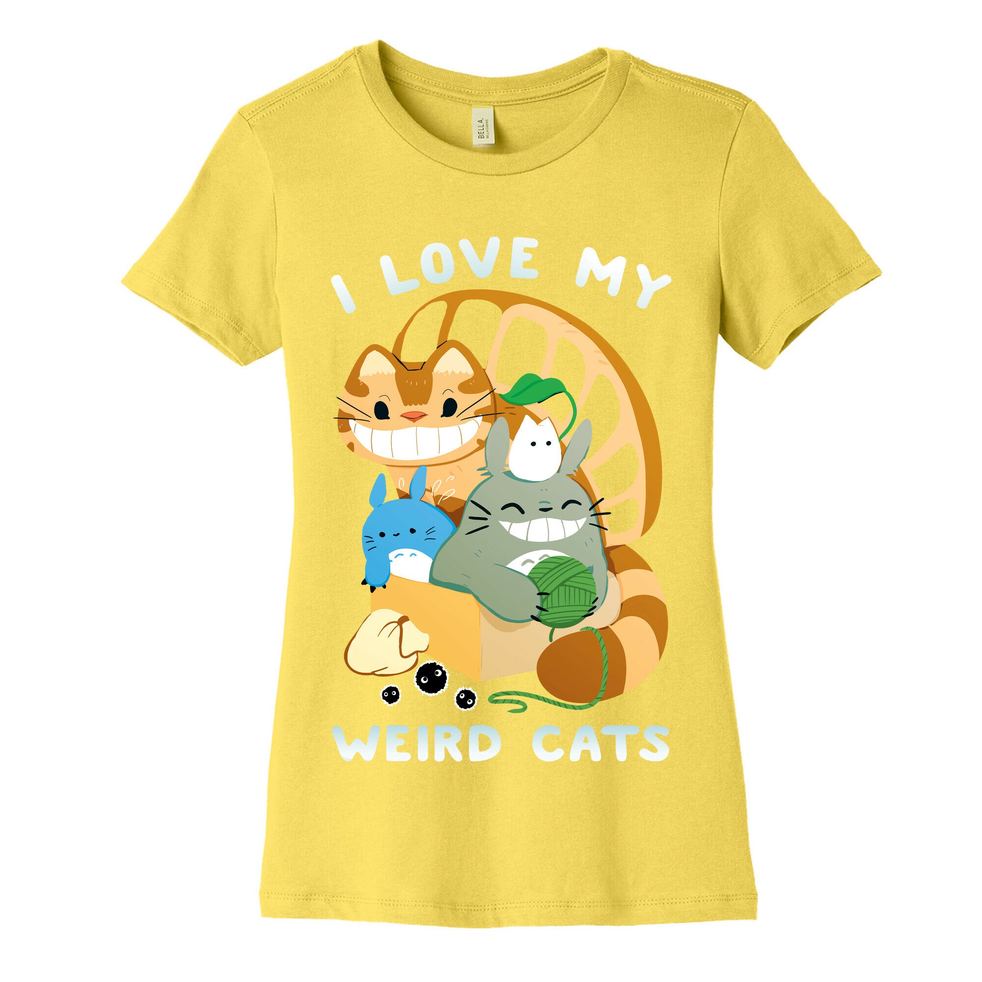 I love my weird cats Women's Cotton Tee