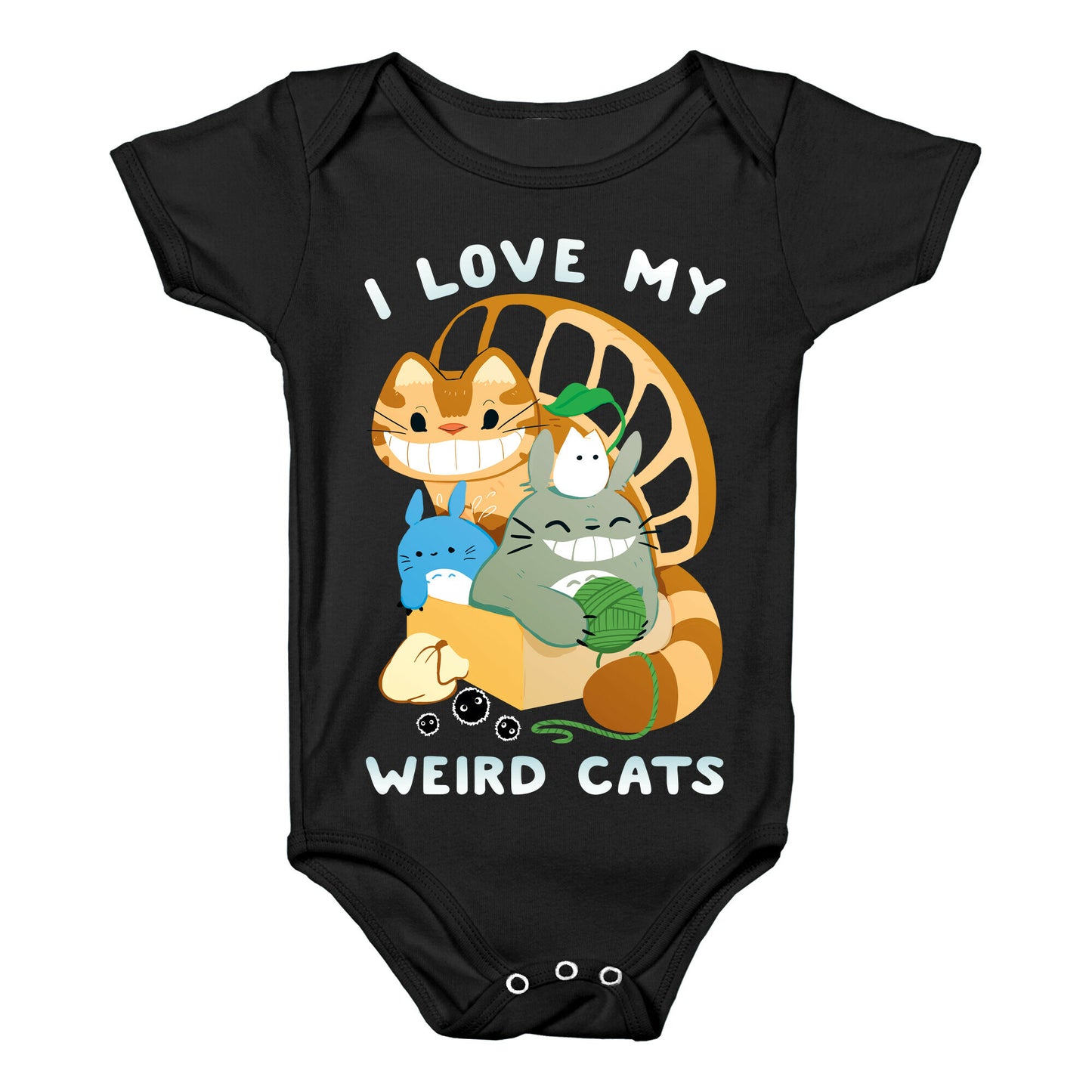 I love my weird cats Baby One Piece