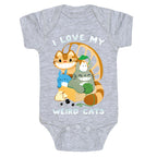 I love my weird cats Baby One Piece