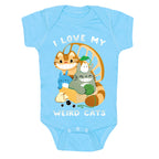 I love my weird cats Baby One Piece