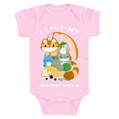 I love my weird cats Baby One Piece