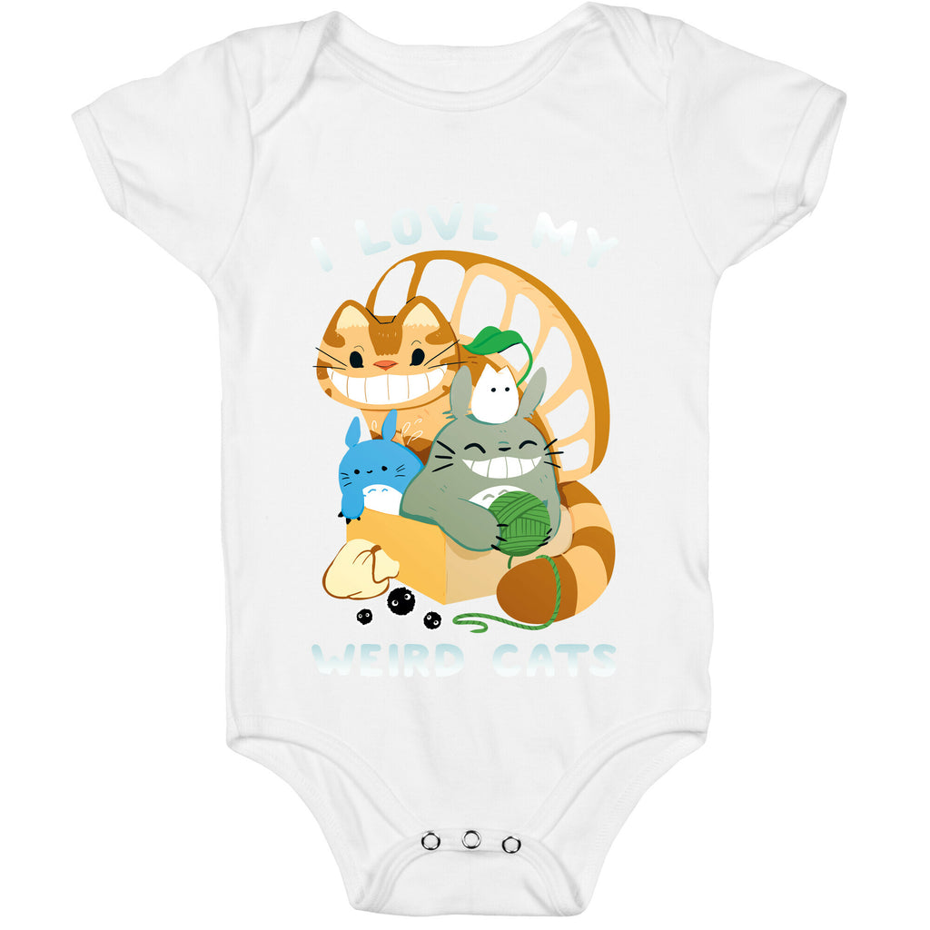 I love my weird cats Baby One Piece