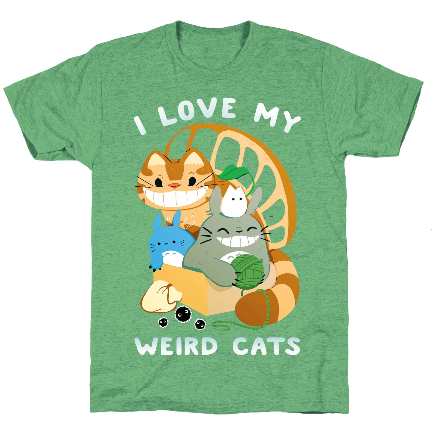 I love my weird cats Unisex Triblend Tee