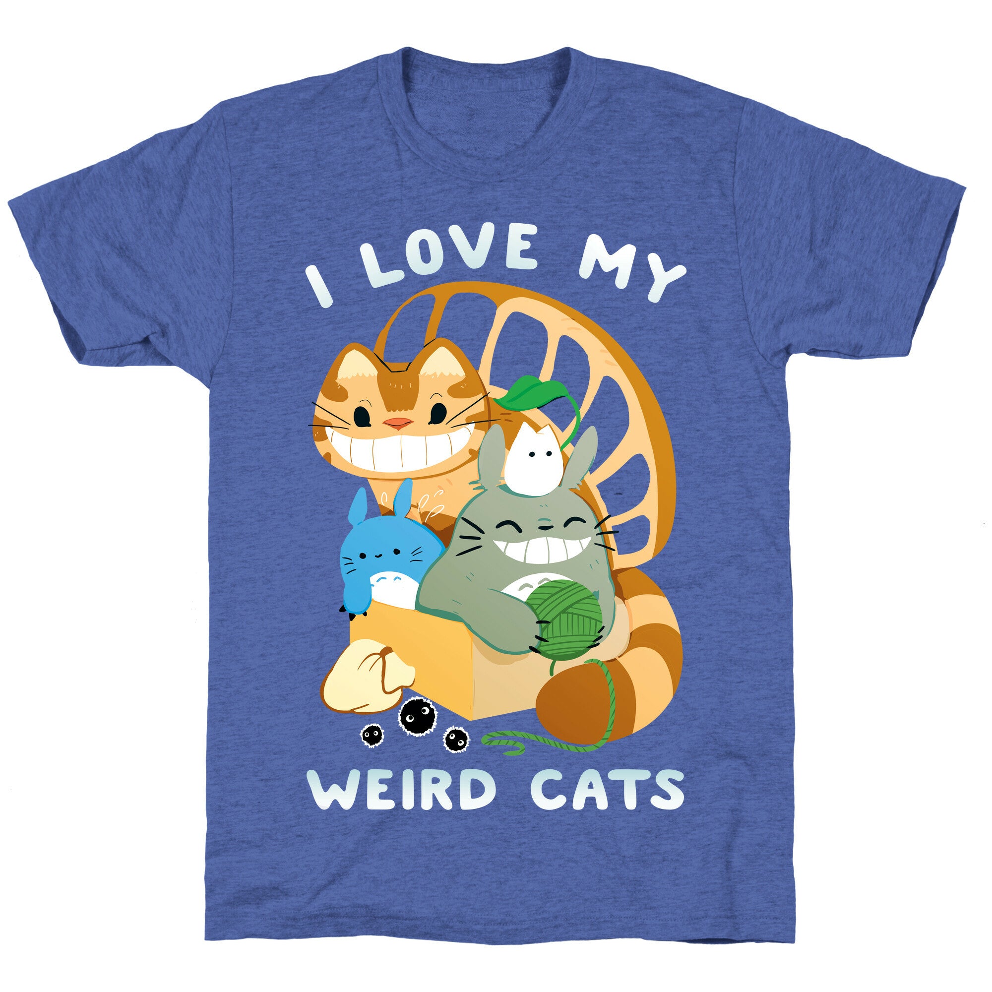 I love my weird cats Unisex Triblend Tee