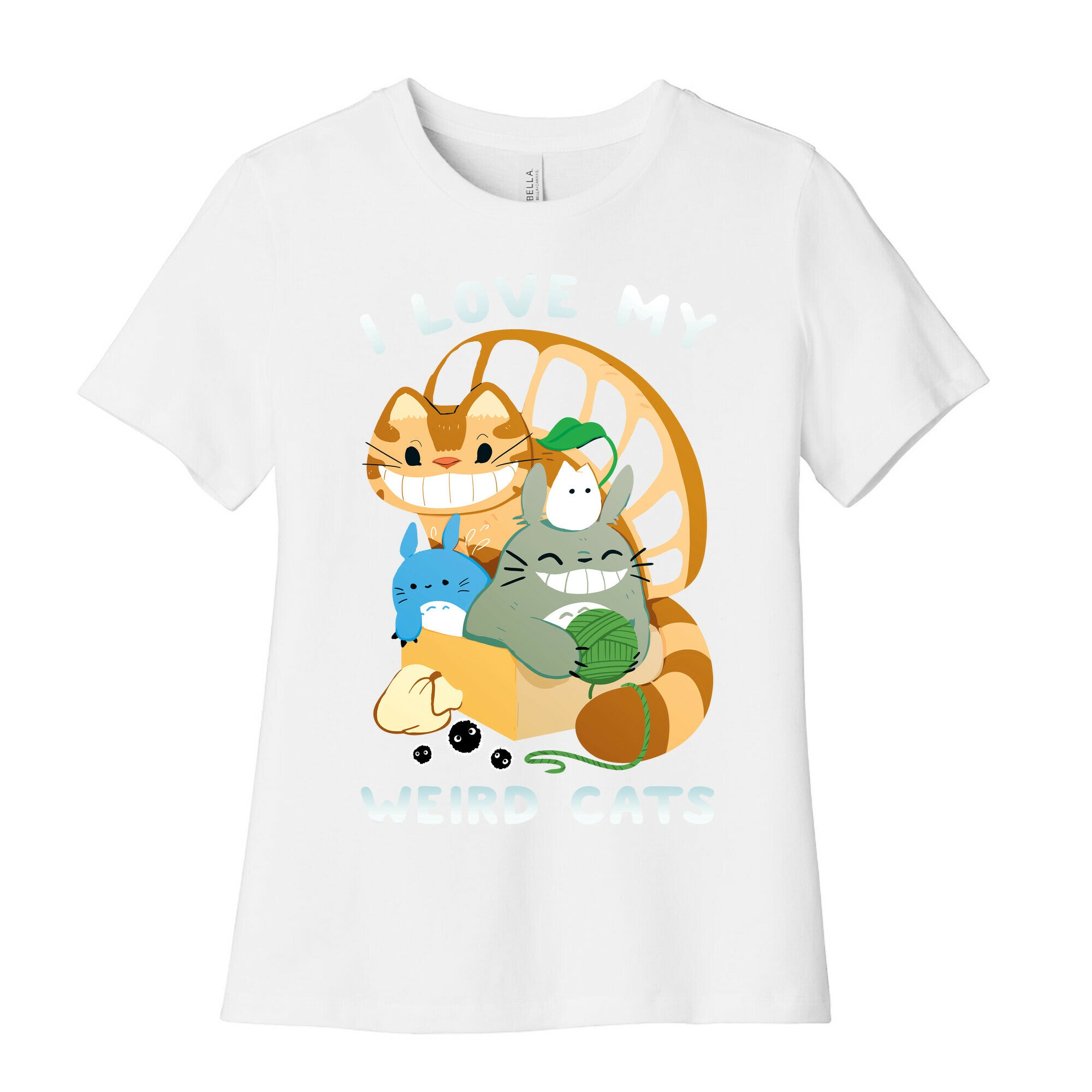 I love my weird cats Women's Cotton Tee