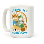 I love my weird cats Coffee Mug