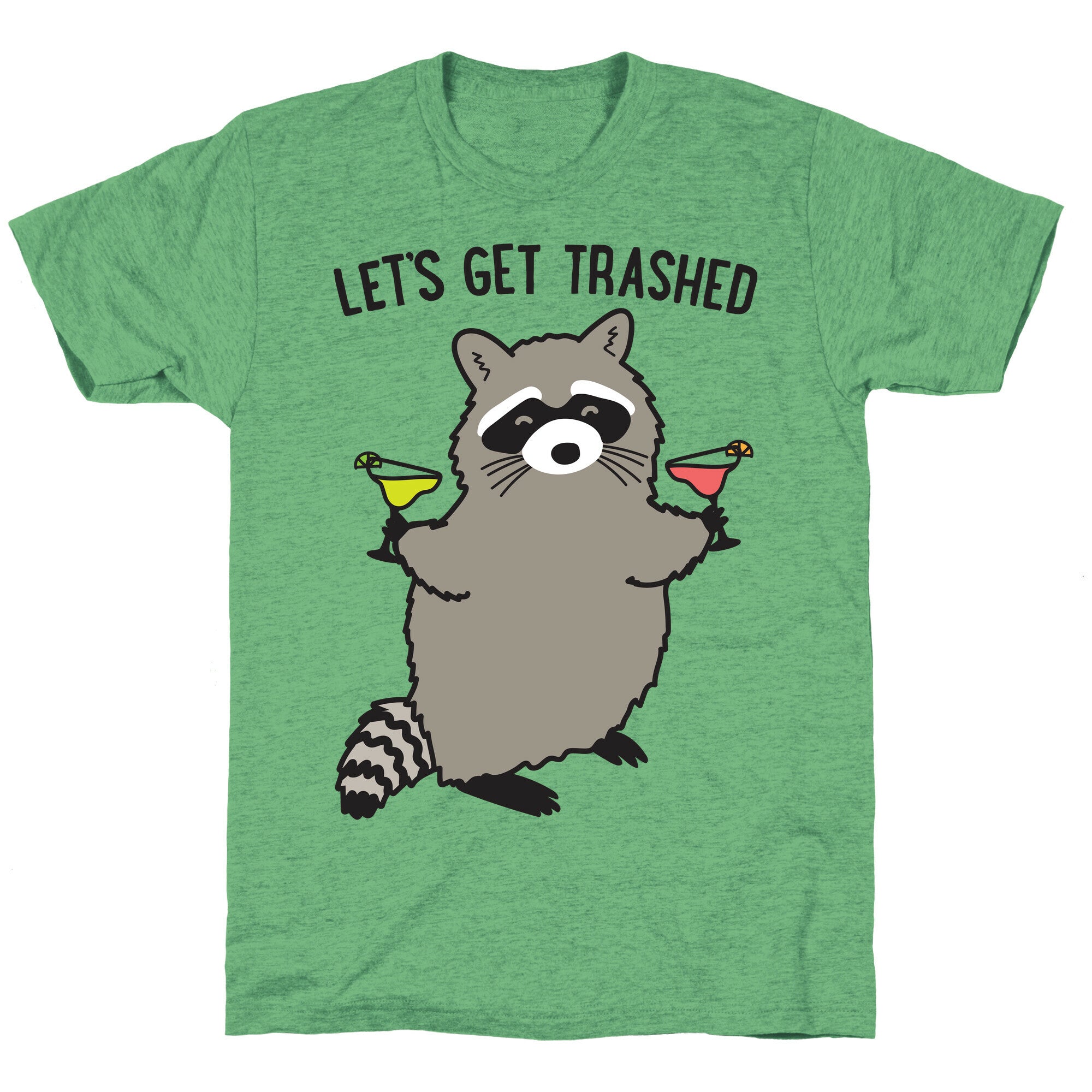Let's Get Trashed Margarita Raccoon Unisex Triblend Tee