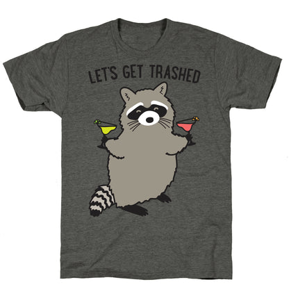 Let's Get Trashed Margarita Raccoon Unisex Triblend Tee