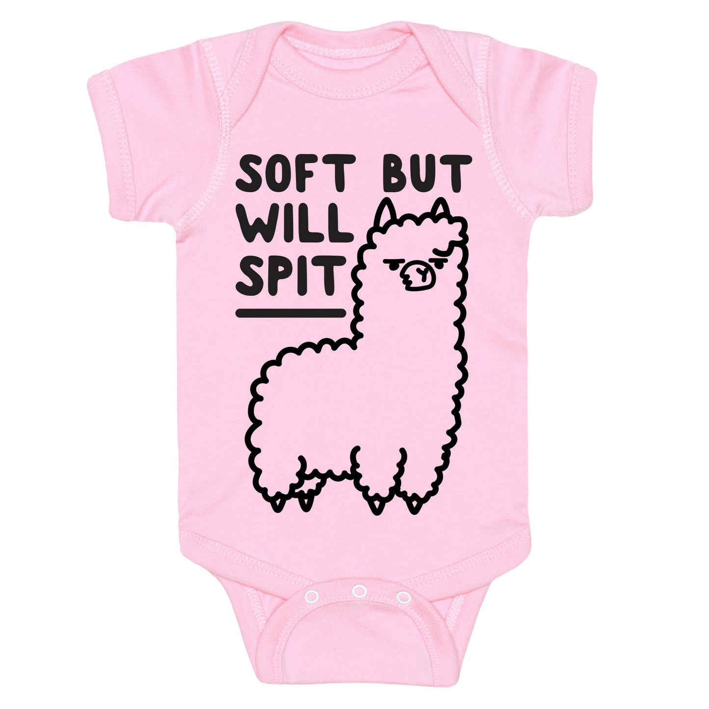 Soft But Will Spit Llama Baby One Piece