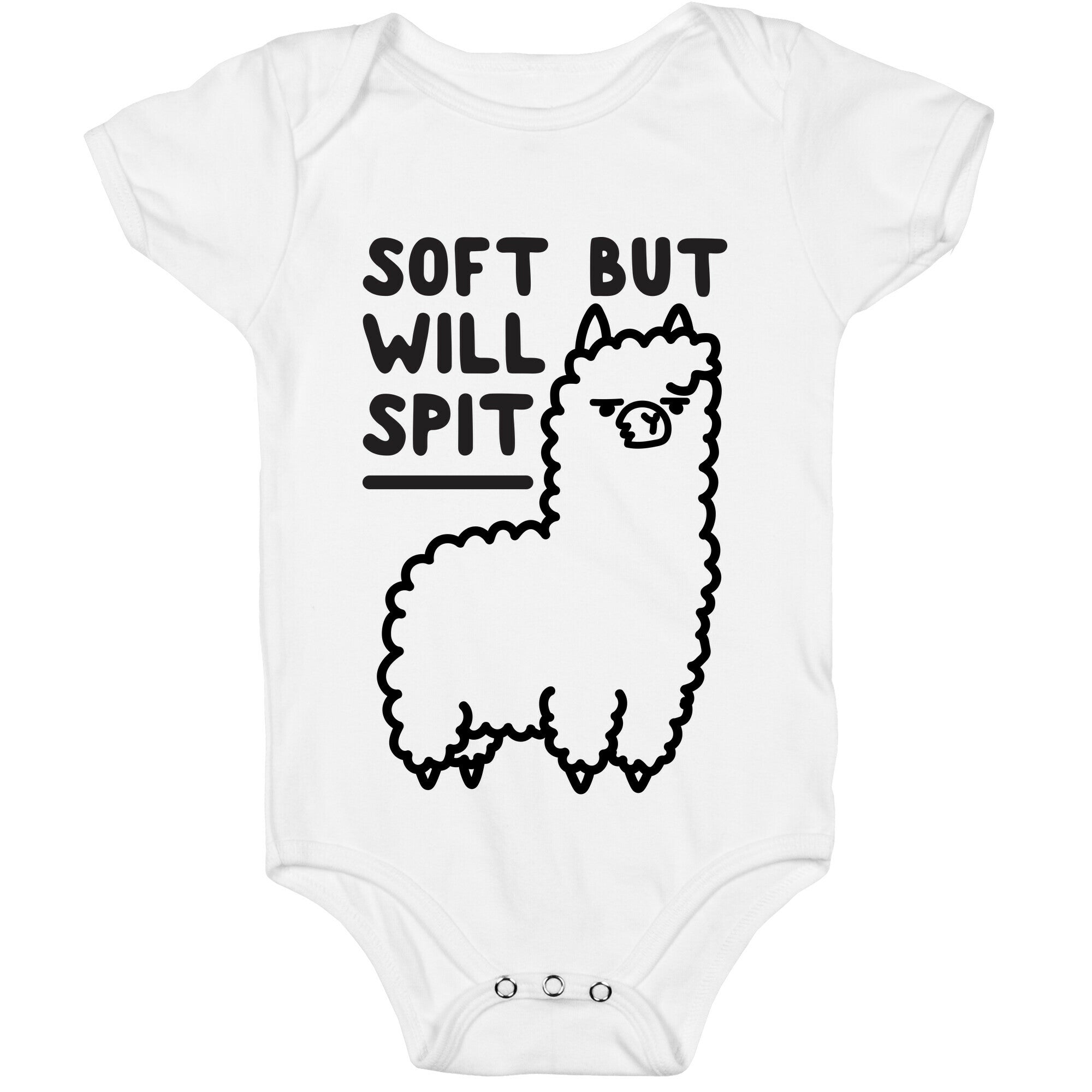 Soft But Will Spit Llama Baby One Piece