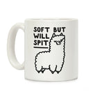 Soft But Will Spit Llama Coffee Mug