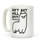 Soft But Will Spit Llama Coffee Mug