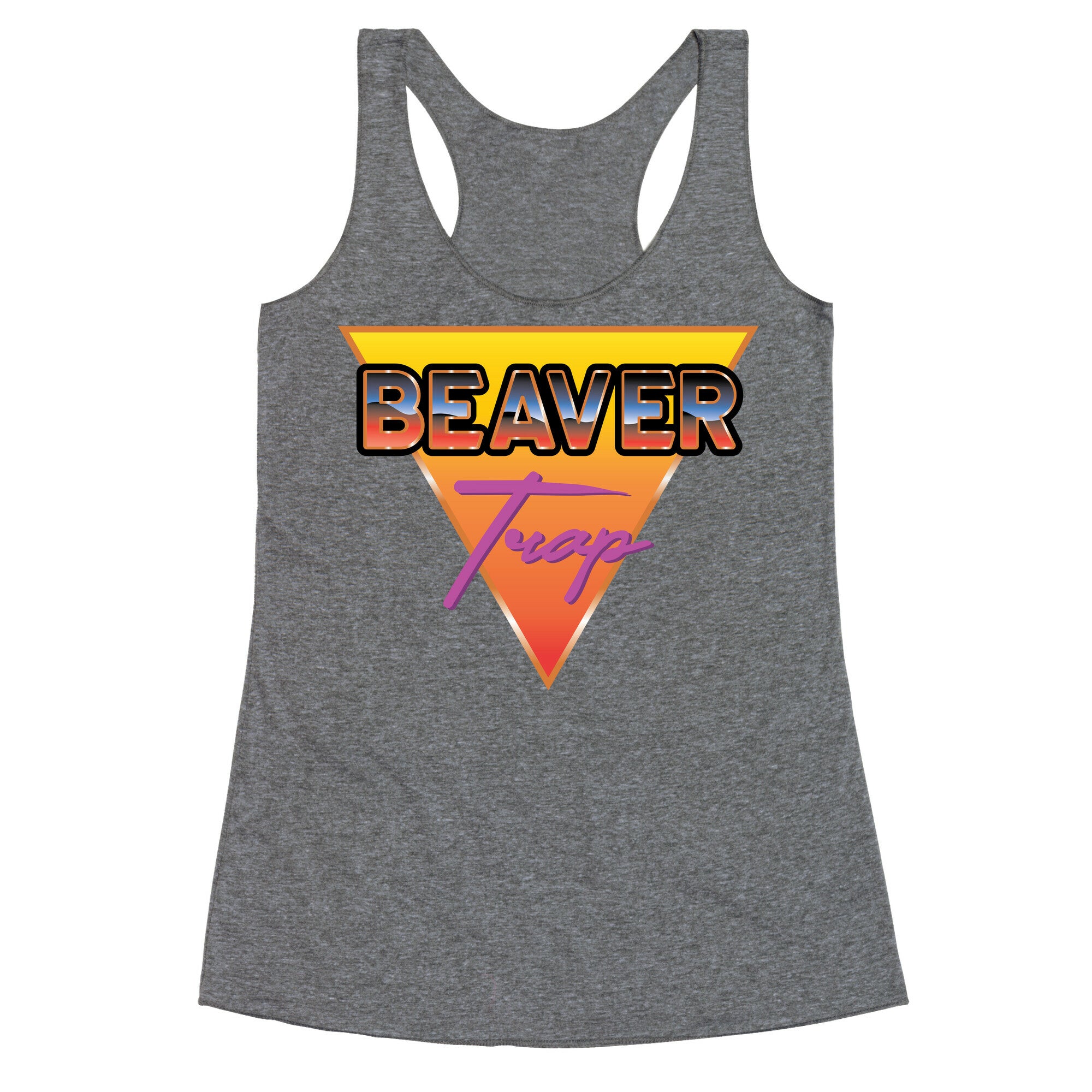 Beaver Trap 99 Parody Racerback Tank
