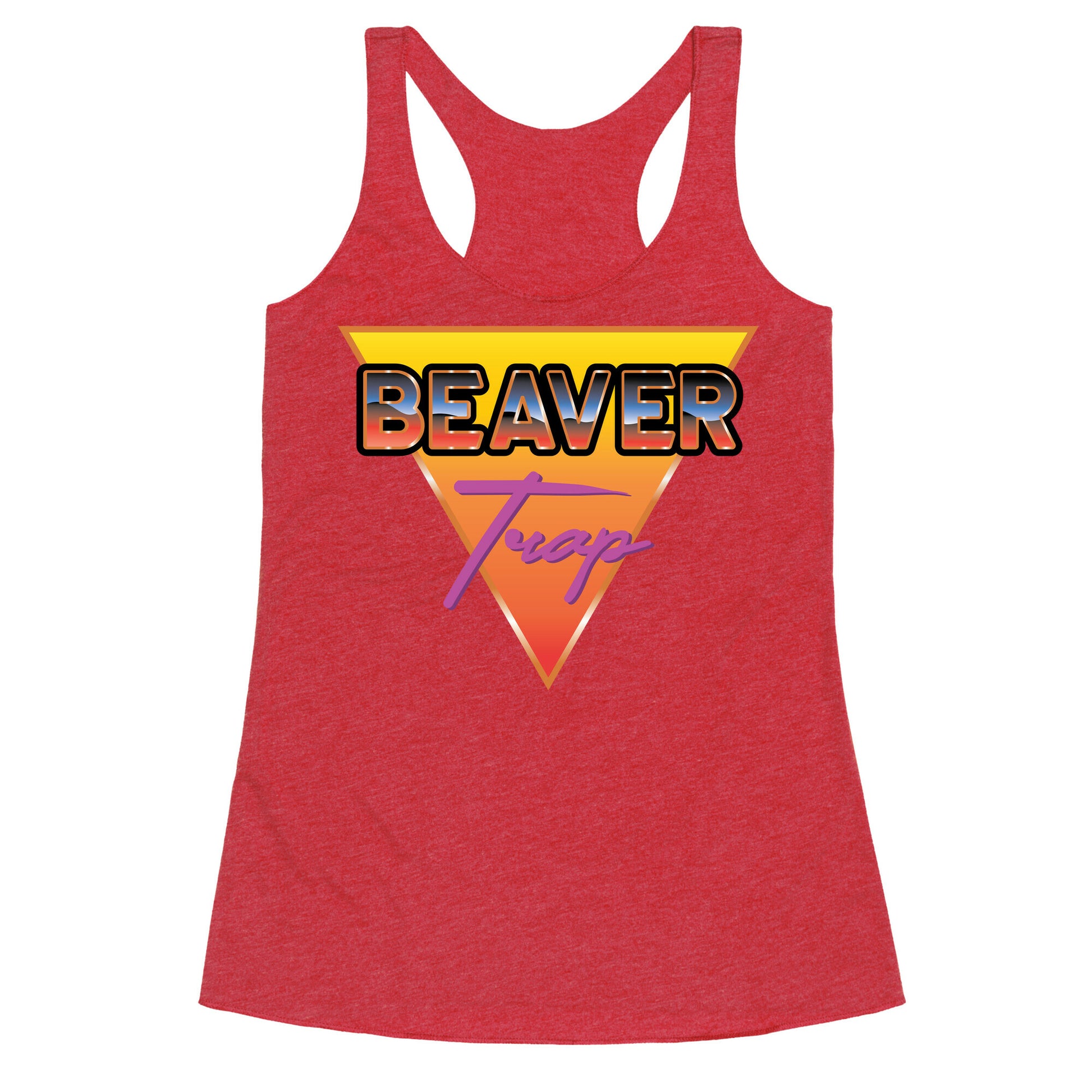 Beaver Trap 99 Parody Racerback Tank