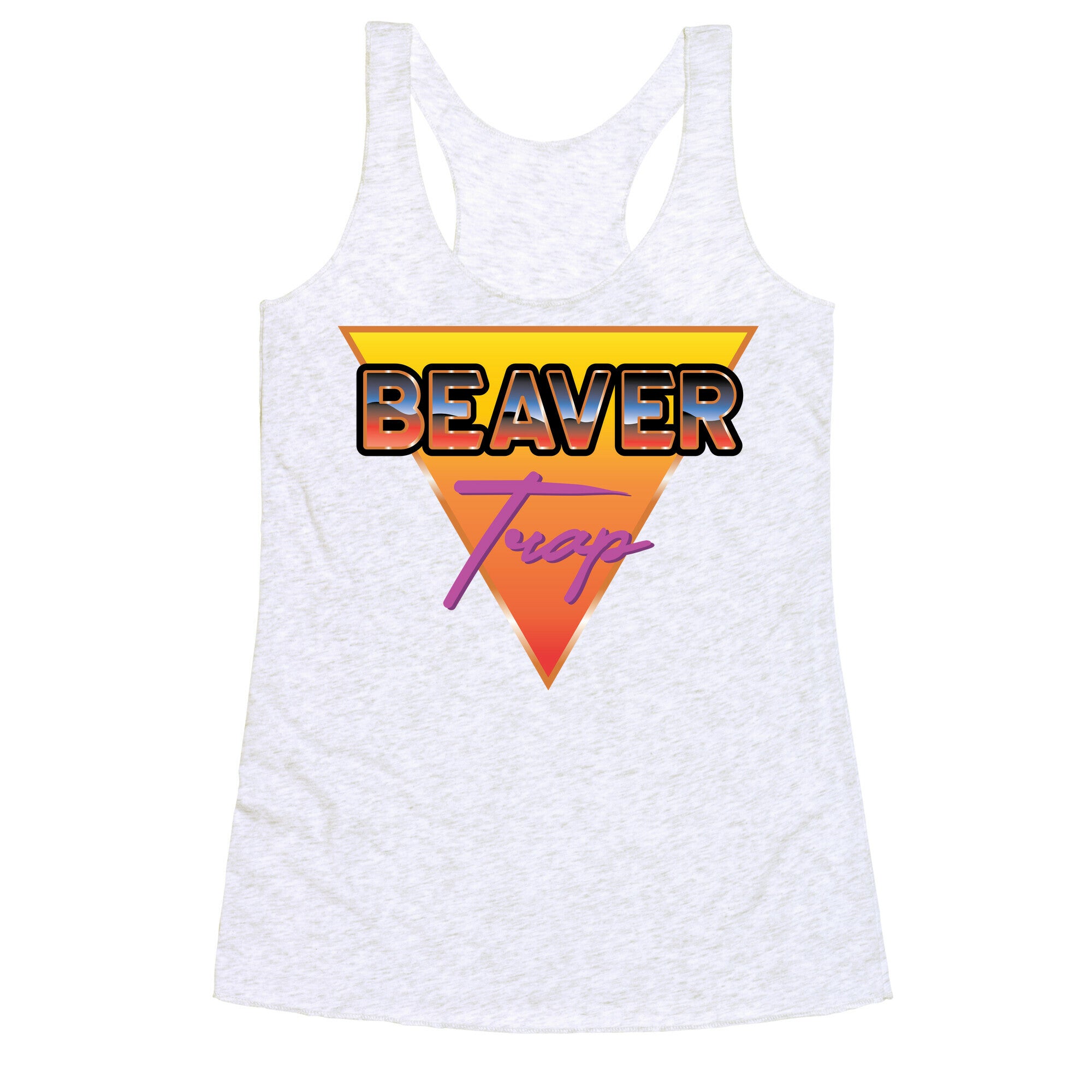 Beaver Trap 99 Parody Racerback Tank