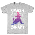 Smash The Binary Genderfluid Kaiju T-Shirt