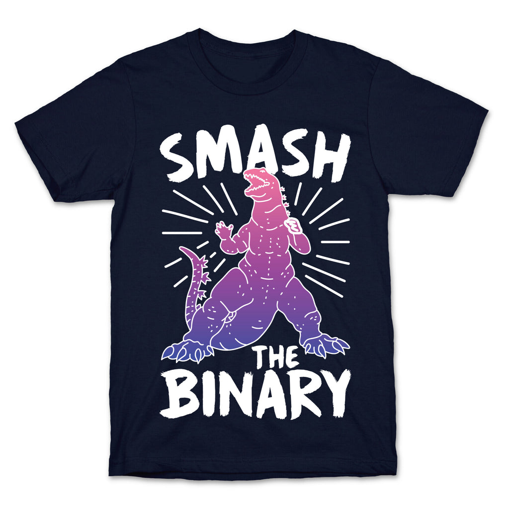 Smash The Binary Genderfluid Kaiju T-Shirt