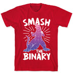 Smash The Binary Genderfluid Kaiju T-Shirt