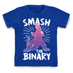 Smash The Binary Genderfluid Kaiju T-Shirt