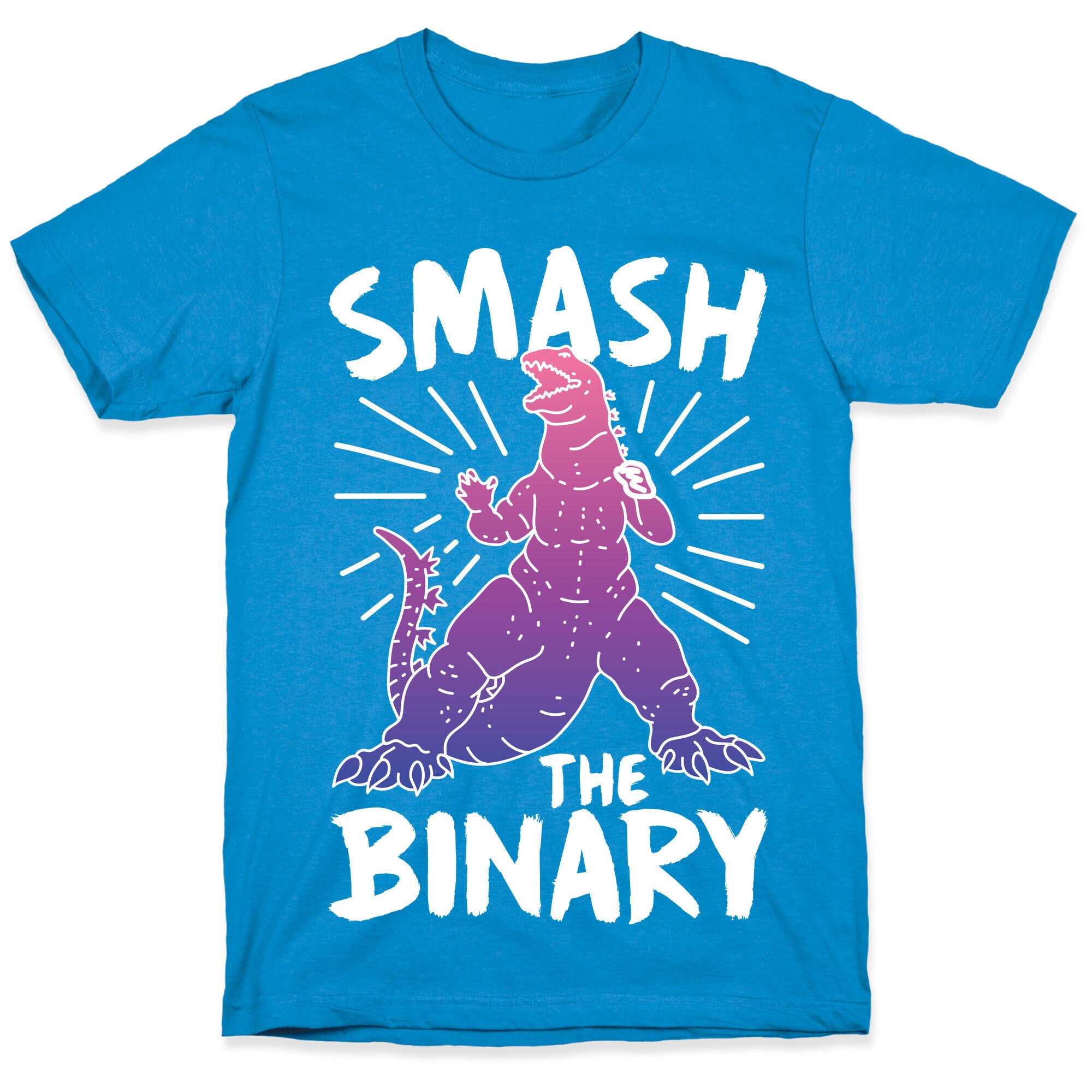 Smash The Binary Genderfluid Kaiju T-Shirt