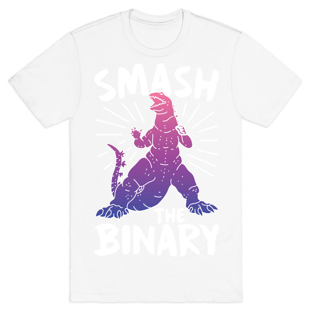 Smash The Binary Genderfluid Kaiju T-Shirt