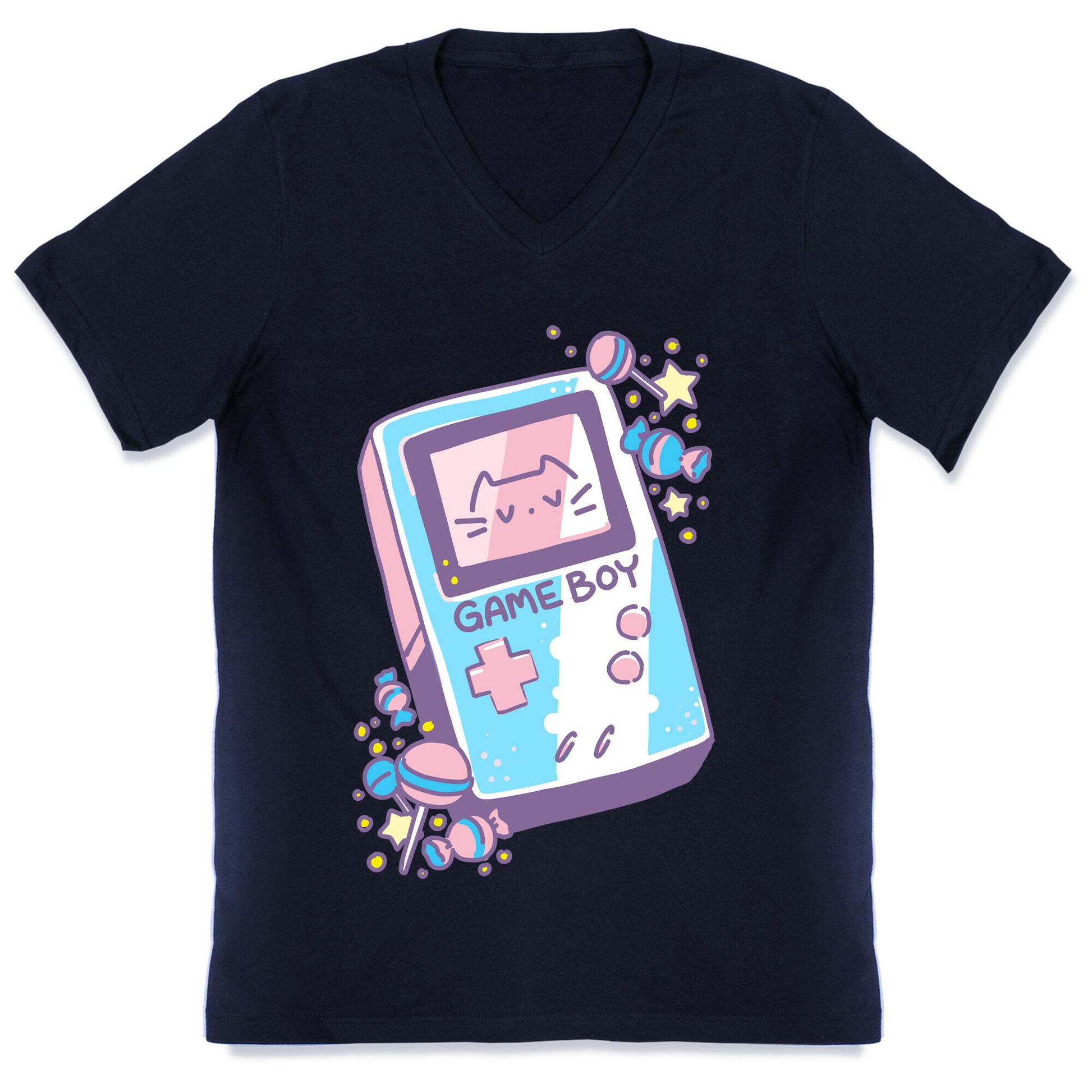 Game Boy - Trans Pride V-Neck