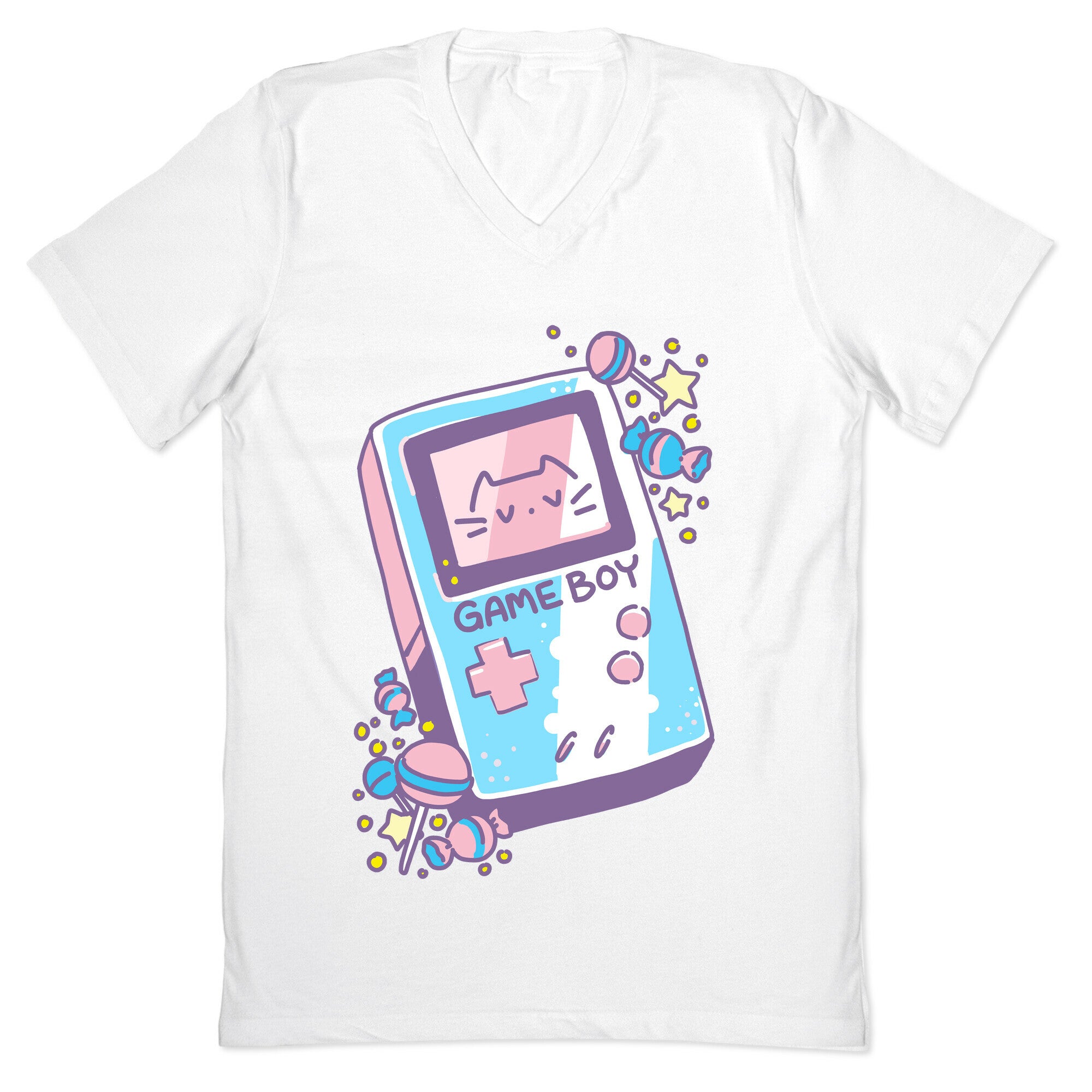 Game Boy - Trans Pride V-Neck