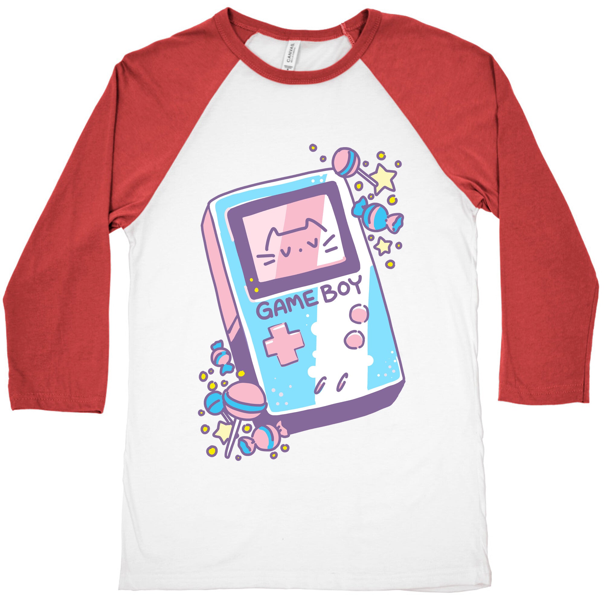 Game Boy - Trans Pride Baseball Tee