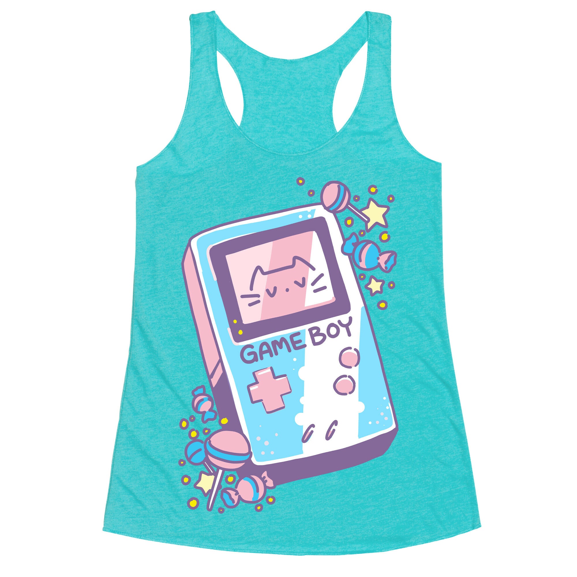 Game Boy - Trans Pride Racerback Tank